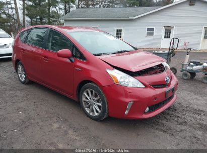 2014 TOYOTA PRIUS V FIVE Red  Hybrid JTDZN3EU4EJ012577 photo #1