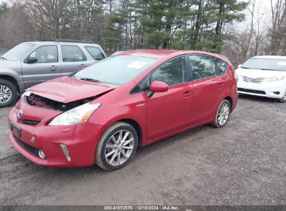 2014 TOYOTA PRIUS V FIVE Red  Hybrid JTDZN3EU4EJ012577 photo #3