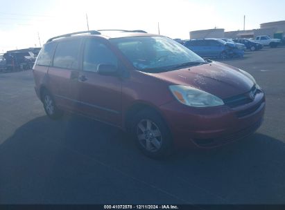 2004 TOYOTA SIENNA LE Maroon  Gasoline 5TDZA23C14S000405 photo #1