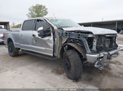 2022 FORD F-250 PLATINUM Silver  Diesel 1FT8W2BT1NED21561 photo #1