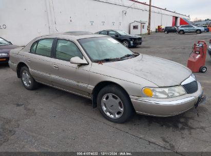 2001 LINCOLN CONTINENTAL Gold  Gasoline 1LNHM97V01Y667128 photo #1