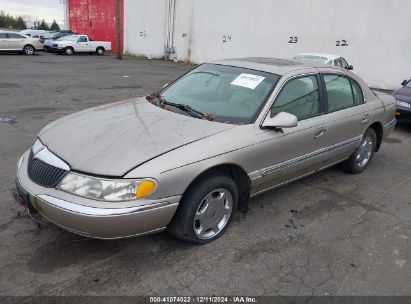 2001 LINCOLN CONTINENTAL Gold  Gasoline 1LNHM97V01Y667128 photo #3