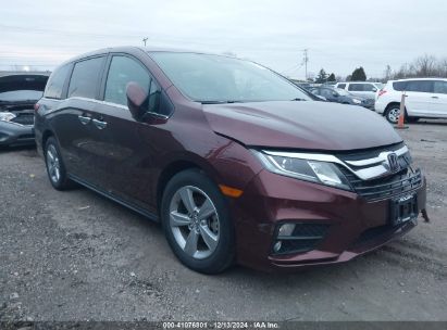 2019 HONDA ODYSSEY EX-L Burgundy  Gasoline 5FNRL6H78KB075293 photo #1