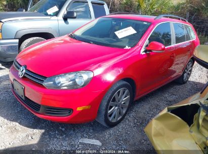 2013 VOLKSWAGEN JETTA SPORTWAGEN 2.0L TDI Red  Diesel 3VWPL7AJXDM687753 photo #3