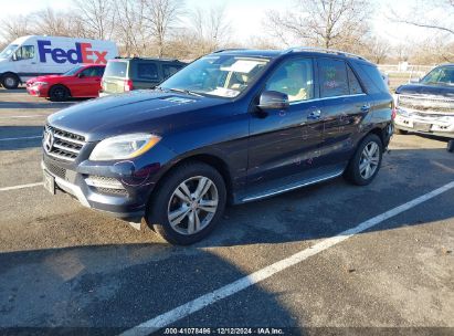 2015 MERCEDES-BENZ ML 350 4MATIC Blue  Gasoline 4JGDA5HB8FA479056 photo #3