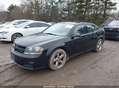 2014 DODGE AVENGER SE Black  Gasoline 1C3CDZAB3EN228207 photo #3