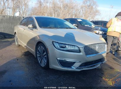 2017 LINCOLN MKZ RESERVE Beige  Gasoline 3LN6L5FC9HR622524 photo #1