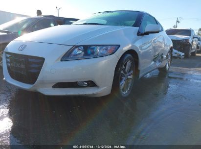 2011 HONDA CR-Z EX White  Hybrid JHMZF1D62BS002638 photo #3