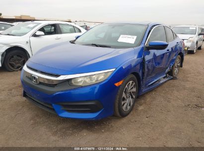 2016 HONDA CIVIC EX Blue  Gasoline 19XFC2F75GE061976 photo #3