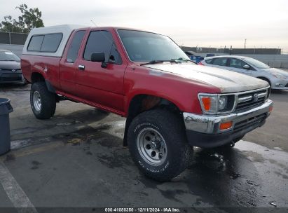 1993 TOYOTA PICKUP 1/2 TON EX LONG WHLBSE DX Red  Gasoline 4TARN13P7PZ154312 photo #1