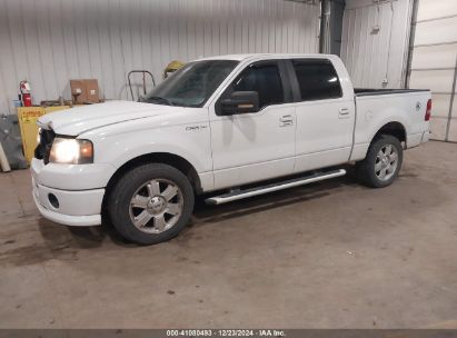 2007 FORD F-150 LARIAT/XLT White  Flexible Fuel 1FTPW12V67KC96331 photo #3