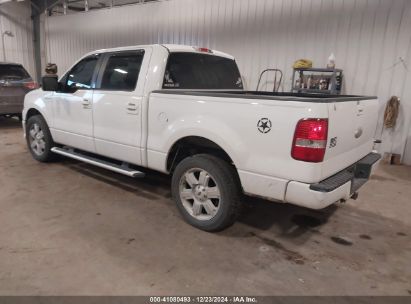 2007 FORD F-150 LARIAT/XLT White  Flexible Fuel 1FTPW12V67KC96331 photo #4