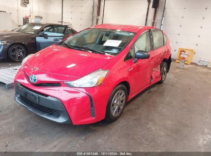 2015 TOYOTA PRIUS V TWO Red  Hybrid JTDZN3EUXFJ035735 photo #3