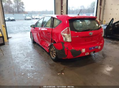 2015 TOYOTA PRIUS V TWO Red  Hybrid JTDZN3EUXFJ035735 photo #4