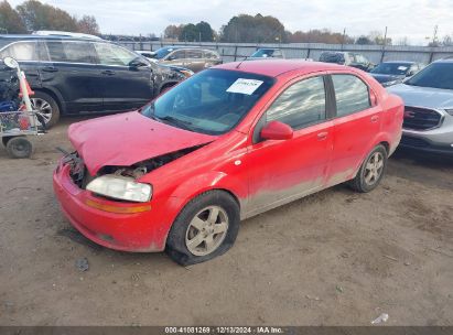 2006 CHEVROLET AVEO LS Red  Gasoline KL1TD56606B561930 photo #3