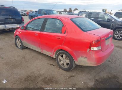 2006 CHEVROLET AVEO LS Red  Gasoline KL1TD56606B561930 photo #4