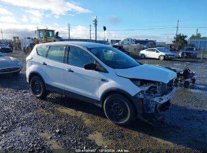 2018 FORD ESCAPE S White  Gasoline 1FMCU0F76JUC40357 photo #1