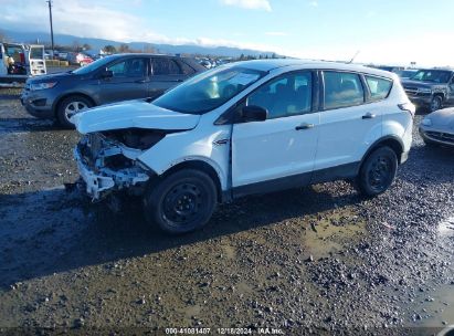 2018 FORD ESCAPE S White  Gasoline 1FMCU0F76JUC40357 photo #3