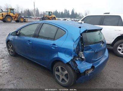 2012 TOYOTA PRIUS C THREE Blue  Hybrid JTDKDTB35C1007210 photo #4