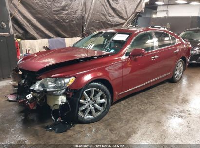 2007 LEXUS LS 460 Red  Gasoline JTHBL46F975004577 photo #3