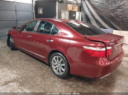 2007 LEXUS LS 460 Red  Gasoline JTHBL46F975004577 photo #4