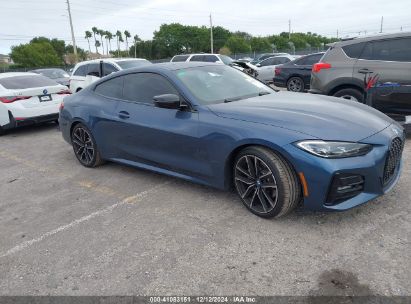 2021 BMW 430I Blue  Gasoline WBA53AP04MCH37151 photo #1