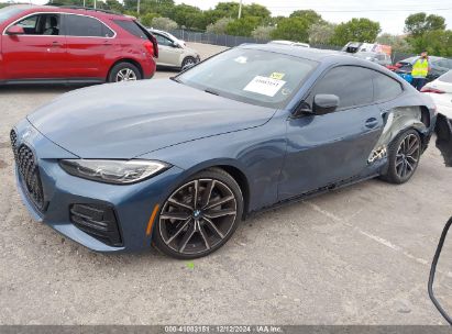 2021 BMW 430I Blue  Gasoline WBA53AP04MCH37151 photo #3