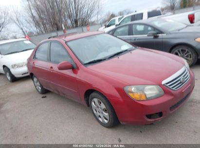 2009 KIA SPECTRA EX Red  Gasoline KNAFE222295610954 photo #1