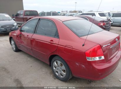 2009 KIA SPECTRA EX Red  Gasoline KNAFE222295610954 photo #4