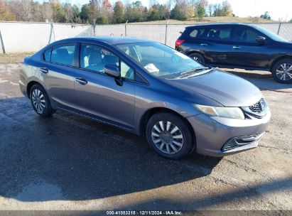 2014 HONDA CIVIC LX Gray  Gasoline 2HGFB2F51EH512549 photo #1