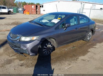 2014 HONDA CIVIC LX Gray  Gasoline 2HGFB2F51EH512549 photo #3