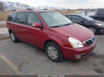 2014 KIA SEDONA LX Red  Gasoline KNDMG4C73E6542324 photo #1