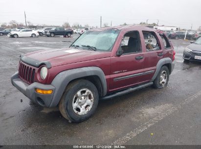 2003 JEEP LIBERTY SPORT Maroon  Gasoline 1J4GK48K73W646394 photo #3