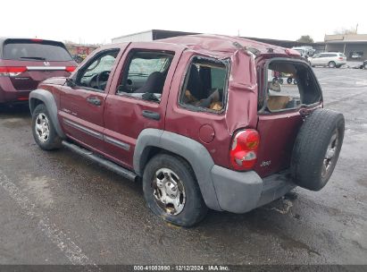 2003 JEEP LIBERTY SPORT Maroon  Gasoline 1J4GK48K73W646394 photo #4