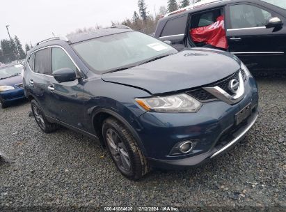 2016 NISSAN ROGUE SL Dark Blue  Gasoline 5N1AT2MV7GC837121 photo #1