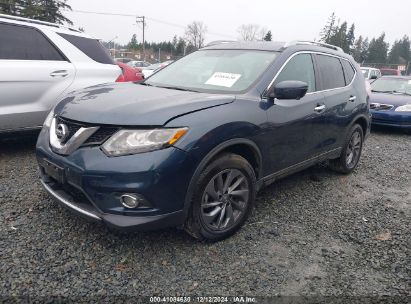 2016 NISSAN ROGUE SL Dark Blue  Gasoline 5N1AT2MV7GC837121 photo #3