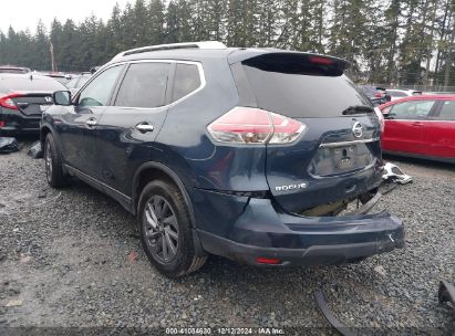 2016 NISSAN ROGUE SL Dark Blue  Gasoline 5N1AT2MV7GC837121 photo #4