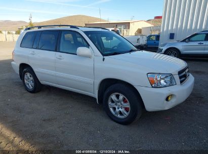 2003 TOYOTA HIGHLANDER V6 White  Gasoline JTEHF21AX30101731 photo #1