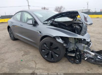 2024 TESLA MODEL 3 LONG RANGE DUAL MOTOR ALL-WHEEL DRIVE/REAR-WHEEL DRIVE Gray  Electric 5YJ3E1EA8RF861592 photo #1