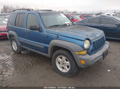 2006 JEEP LIBERTY SPORT Blue  Gasoline 1J4GL48K26W112625 photo #1