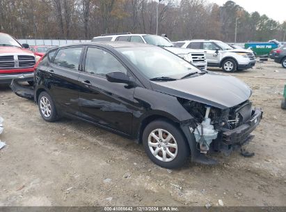 2012 HYUNDAI ACCENT GS Black  Gasoline KMHCT5AE9CU026083 photo #1