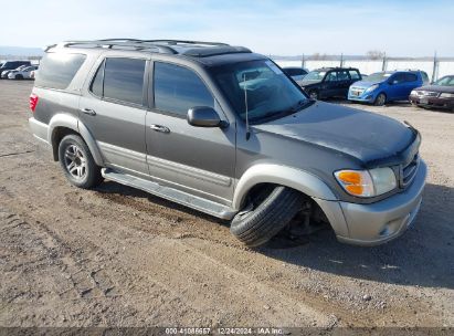 2004 TOYOTA SEQUOIA SR5 V8 Gray  Gasoline 5TDBT44A94S214093 photo #1