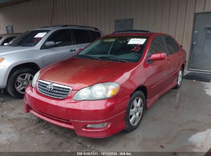 2005 TOYOTA COROLLA S Red  Hybrid JTDAAAAF3R3028252 photo #3