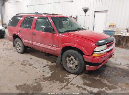 2004 CHEVROLET BLAZER LS Red  Gasoline 1GNDT13X34K157353 photo #1