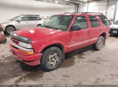 2004 CHEVROLET BLAZER LS Red  Gasoline 1GNDT13X34K157353 photo #3