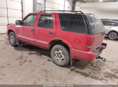 2004 CHEVROLET BLAZER LS Red  Gasoline 1GNDT13X34K157353 photo #4