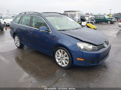 2012 VOLKSWAGEN JETTA SPORTWAGEN 2.0L TDI Blue  Diesel 3VWPL7AJ5CM697282 photo #1