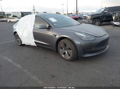 2023 TESLA MODEL 3 REAR-WHEEL DRIVE Gray  Electric 5YJ3E1EA2PF704329 photo #1