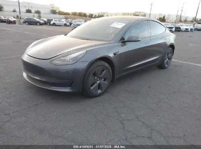 2023 TESLA MODEL 3 REAR-WHEEL DRIVE Gray  Electric 5YJ3E1EA2PF704329 photo #3