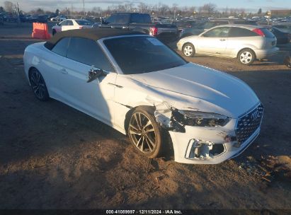 2023 AUDI S5 CABRIOLET PREMIUM PLUS TFSI QUATTRO TIPTRONIC White  Gasoline WAUW4GF56PN000931 photo #1